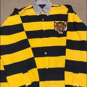 Polo Ralph Lauren Tiger Patch L/S Shirt (Blue and Yellow)